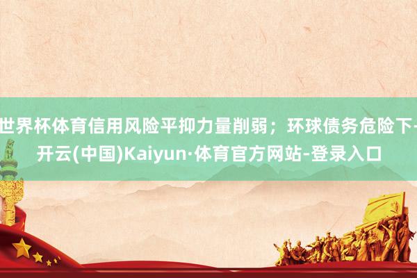 世界杯体育信用风险平抑力量削弱；环球债务危险下-开云(中国)Kaiyun·体育官方网站-登录入口