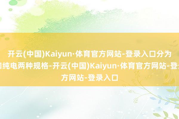 开云(中国)Kaiyun·体育官方网站-登录入口分为增程和纯电两种规格-开云(中国)Kaiyun·体育官方网站-登录入口